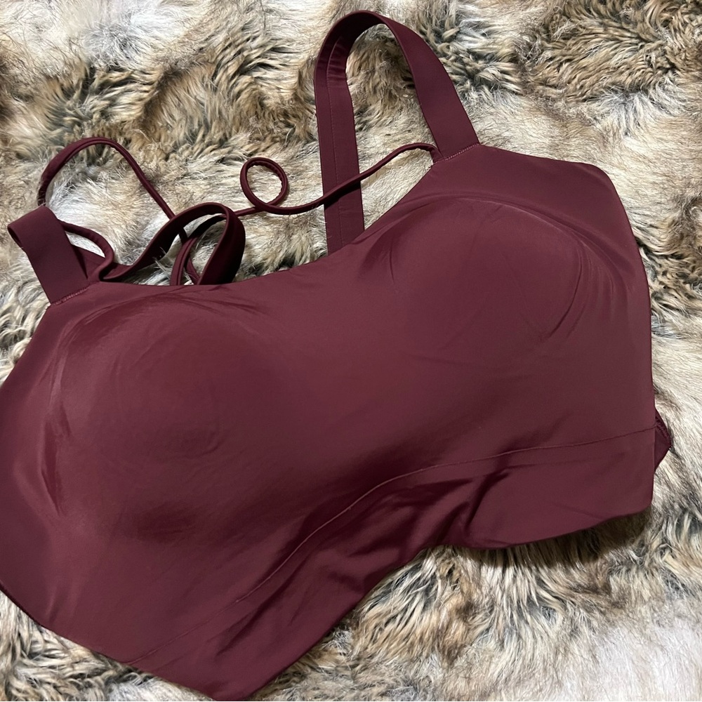 Lululemon Athletica Red Merlot Sports Bra